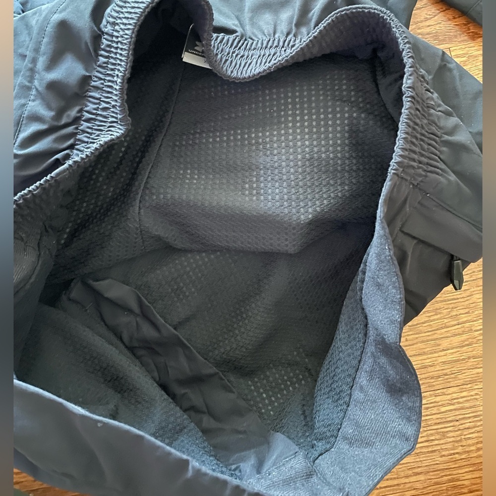 Under Armour Mens Black Nylon Lined Waterproof Windproof Pants‎ XL Performance - Picture 9 of 13